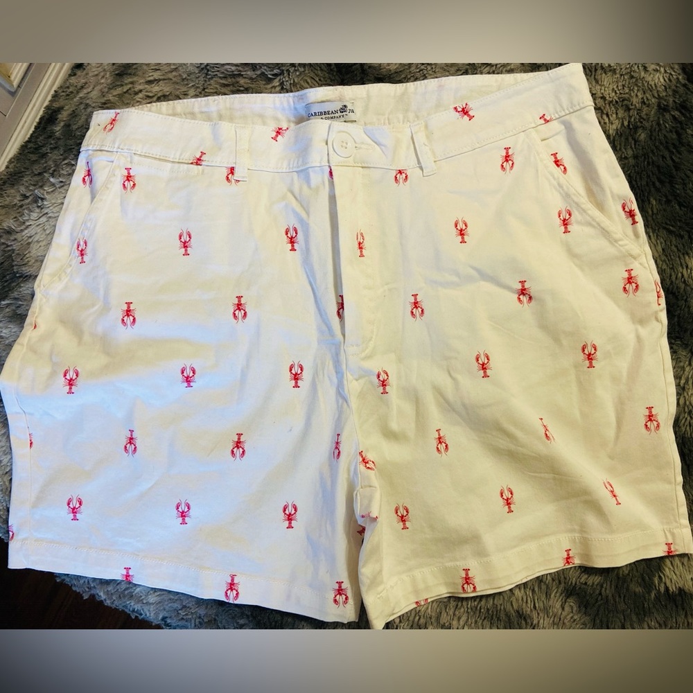 Lobster print shorts Caribbean Joe
